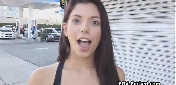  Brazilian teen Gina offers her tight vagina